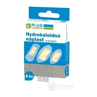 PLUS LEKÁREŇ Hydrokoloidná náplasť na pľuzgiere ultra tenká 8 ks