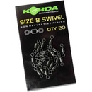 Korda Obratlík veľ.8 Swivel 20 ks