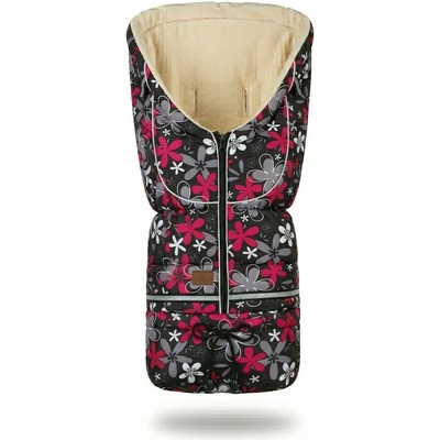 HappyBee zimní Yetti 3v1 fleece flowers