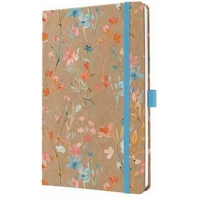 Sigel 7J807 Jolie A5 týdenní 2027 Blue Floral Serenity