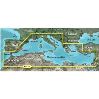 Garmin BlueChart G2 - Stredozemné more LARGE