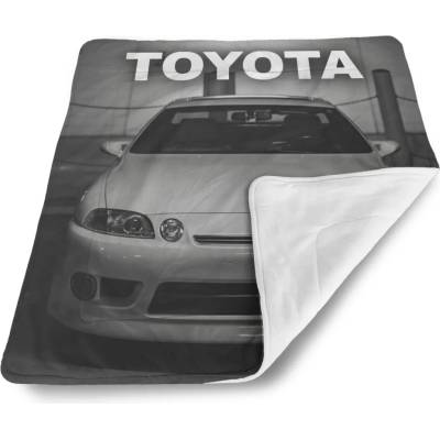 Sablio Detská deka pre bábätko Bílé sportovní auto