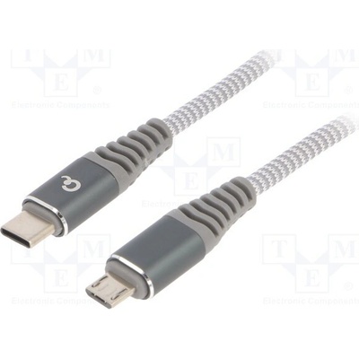 Gembird CC-USB2B-CMMBM-1.5M ; USB 2.0; USB B micro vidlice,USB C vidlice, 1,5m