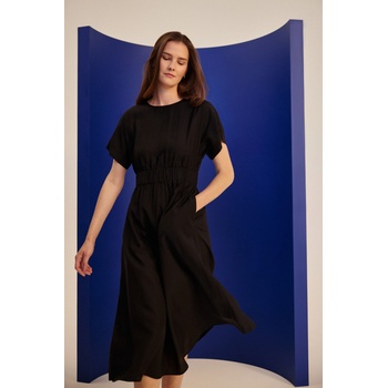 Moodo Черни вискозени рокли Moodo Moodo | Cheren | ЖЕНИ | XS