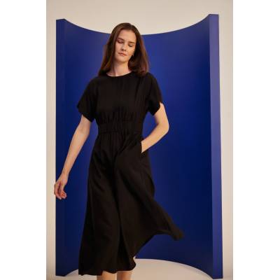 Moodo Черни вискозени рокли Moodo Moodo | Cheren | ЖЕНИ | XS