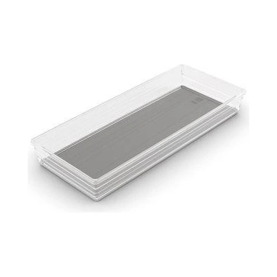 Organizér Curver® SISTEMO 8, priesvitný/sivý, 15x37.5x5 cm, do zásuvky