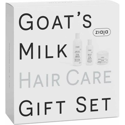 Ziaja Goat's Milk posilující maska pro suché a poškozené vlasy 200 ml + posilující šampon pro suché a poškozené vlasy 400 ml + posilující kondicionér pro suché a poškozené vlasy 200 ml