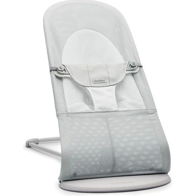 BabyBjörn Balance Soft Silver white mesh světlá konstrukce