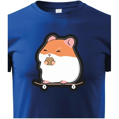 Dětské tričko Hamster Modrá Canvas Dětské tričko Bezvatriko.cz 0844