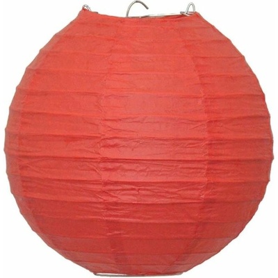 Lampion papírový 25 cm, červený