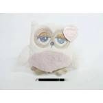 BEPPE Mascot Abby Owl 23 cm cream-pink
