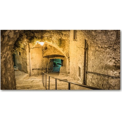 Fotoobraz na skle Peille noc Francúzsko 100x50 cm