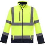 Yoko HI-VIS HVK09 / Софтшел светлоотразително яке - HV жълто/тъмносиньо M (79VK09zw702)
