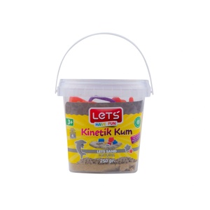 LET'S Кинетичен пясък 250 гр. Let`s L-10185 с 4 фигури