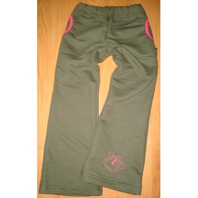 Betty Mode tepláky khaki s opičkou khaki