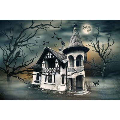 DIMEX ART Флизелинов фототапет къща с духове 375 x 250 см