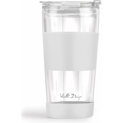 Vialli Design Biely termo hrnček 600 ml Fuori
