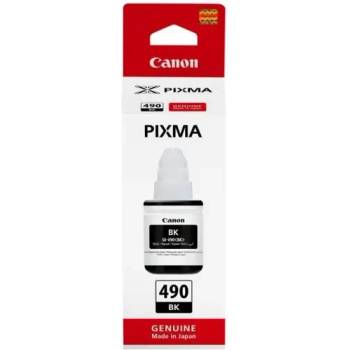 Image 1 of Canon БУТИЛКА МАСТИЛО ЗА CANON PIXMA G1400/G2400/G3400 - /490/ - GI-490BK (GI490BK) - Ink Bottle - Black - PN BS0663C001AA (201CANGI490B)
