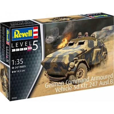 Revell Plastic ModelKit military 03335 German Command Armou červenáVehicle Sd.Kfz.247 Ausf.B 1:35