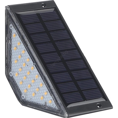 Polux Соларно LED осветително тяло ELI LED/4, 5W/3, 7V 500 mAh IP44 черно (SA2415)