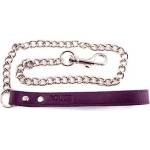Rouge Leather Leash Purple