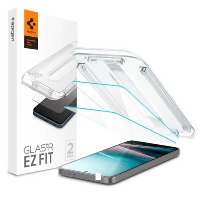 2 броя стъклени защитни покрития за дисплея на Samsung Galaxy A36 5G - Spigen Glas. tR EZ Fit Tempered Glass 2 Pack (прозрачен) (AGL09202)