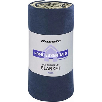 Result Winter Essentials Jemná rychleschnoucí flísová deka s úpravou proti plstnatění modrá námořní 175x140 RT39