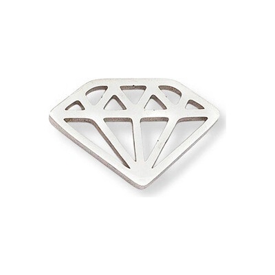 Šperky4U Ocelový přívěšek diamant OK1407 ST