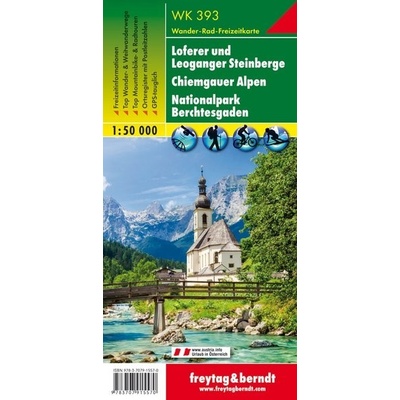 Turistická mapa F&B 393 Lofer-Leogang-Steinberge