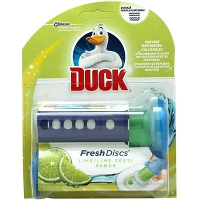 DUCK ароматизатор за тоалетна чиния, Свеж диск, Лимон, 36мл