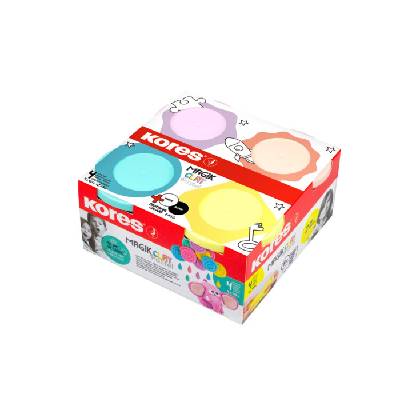 Kores Magik Clay – pružná modelovací hmota, sada 4 pastelových barev