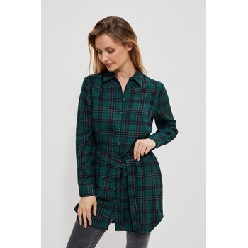 Moodo Тъмнозелена дамска раирана блуза Moodo Moodo | Zelen | ЖЕНИ | XS