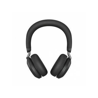 Evolve2 75 - Headset - on-ear - Bluetooth - wireless - active noise cancelling - USB-C - noise isolating - black - Optimised for UC