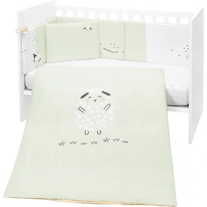 KikkaBoo Бебешки спален комплект 6 части 60/120 Sleepy Sheep (41101060136) - salemax