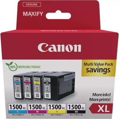 Canon Оригинален комплект мастилени касети Canon PGI-1500XL, CMYK Multi Pack - 9182B010AA (9182B010AA)