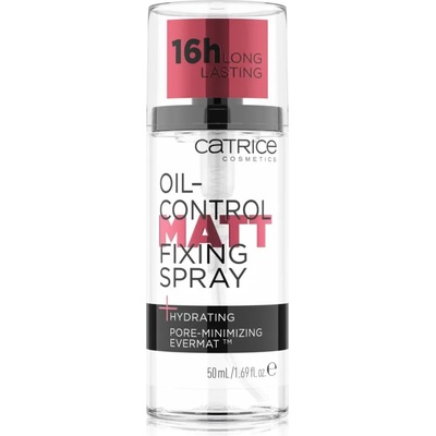 Catrice Oil-Control Matt матиращ и фиксиращ спрей върху фон дьо тен 50ml