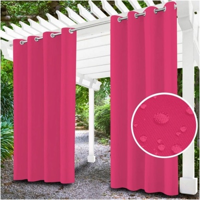Mondo Italia Záhradný záves do altánku na krúžkoch MIG34 fuchsia Fuchsia 155x180 cm