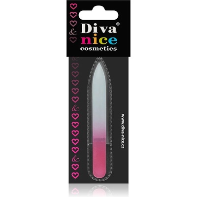 Diva & Nice Cosmetics Accessories стъклена пила за нокти малък Pink