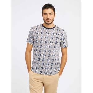 GUESS Тениска ss cn g chain aop te