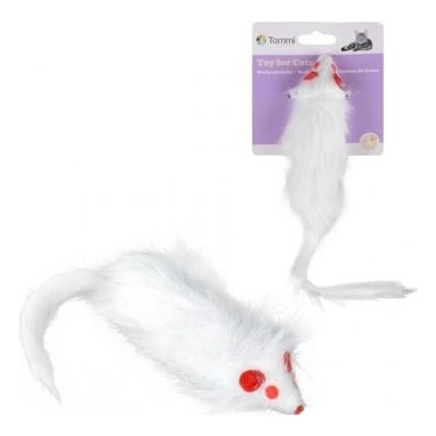 Tommi Myška bílá chlupatá 15 cm