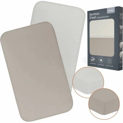 Lionelo Bamboo Sheet Off White Beige 70x28