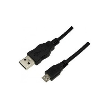 Logilink CU0060 Kábel USB 2.0 Typ-A samec pro Typ- micro B samec, 5m, čierny