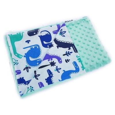 Kidpro senzomotorická deka Dinosaurus mint