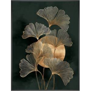 Styler Печатна картина с включена рамка 60x80 cm Gold Ginkgo - Styler (DB-00005)