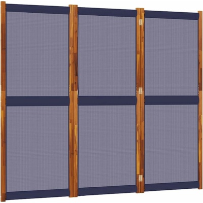 vidaXL Paraván 210 × 180 cm tmavě modrý 3dílný 4003359