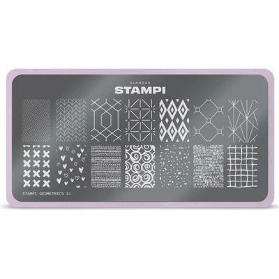 Glamora Stampi kovová destička GEOMETRICS 1