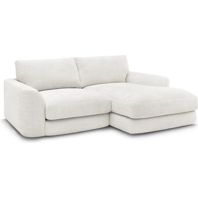 Bobochic Бял шенилов ъглов диван (десен ъгъл) Leonore - Bobochic Paris (109475)