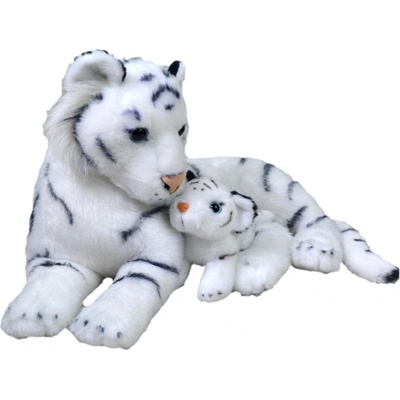 WILD REPUBLIC Tygr bílý s mládětem 38 cm