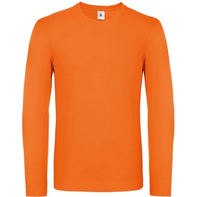 B&C pánské tričko s dlouhým rukávem TU05T Orange