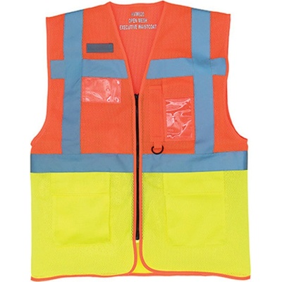 Yoko reflexná multifunkčná vesta HVW820 Fluorescent Orange